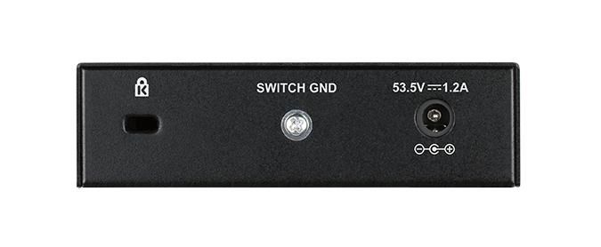 D-Link DGS-1005P/E Switch de 5 puertos Gigabit con 4 puertos PoE+