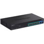 TRENDnet TPE-1021WS Switch Web Smart Gigabit PoE+ de 10 Puertos Negro