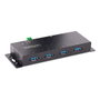 Startech Hub USB 3.0 de 4 Puertos, 5 Gbps, Con Protección contra Sobretensiones y ESD - Concentrador USB-A
