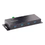 StarTech.com Hub Industrial USB 3.0 de 4 Puertos 5Gbps Negro