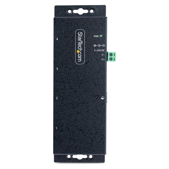 StarTech.com Hub Industrial USB 3.0 de 4 Puertos 5Gbps Negro StarTech.com Hub Industrial USB 3.0 de 4 Puertos 5Gbps Negro