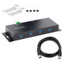 StarTech.com Hub Industrial USB 3.0 de 4 Puertos 5Gbps Negro
