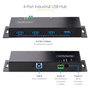 StarTech.com Hub Industrial USB 3.0 de 4 Puertos 5Gbps Negro