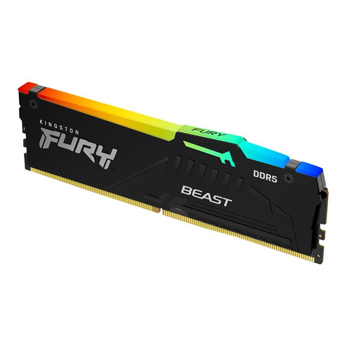 Kingston Technology FURY Beast 64 GB (2x32 GB) DDR5 6000 MT/s CL36 DIMM Kit con EXPO y RGB Kingston Technology FURY Beast 64 GB (2x32 GB) DDR5 6000 MT/s CL36 DIMM Kit con EXPO y RGB