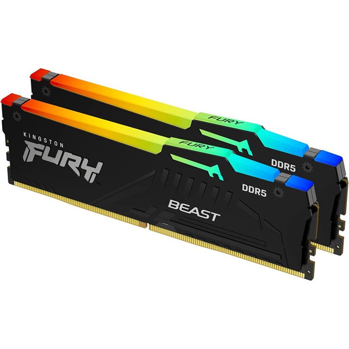 Kingston FURY Beast RGB 16 GB (2 x 8 GB) DDR5 6000 MHz CL36 DIMM Kit