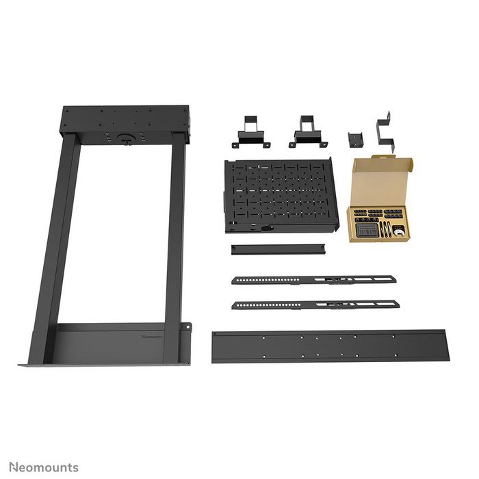 Neomounts WL55-875BL1 Soporte Motorizado de Pared para Pantallas de 55-100", 110 kg, Altura 98-163 cm, VESA 100x100-800x600, Negro