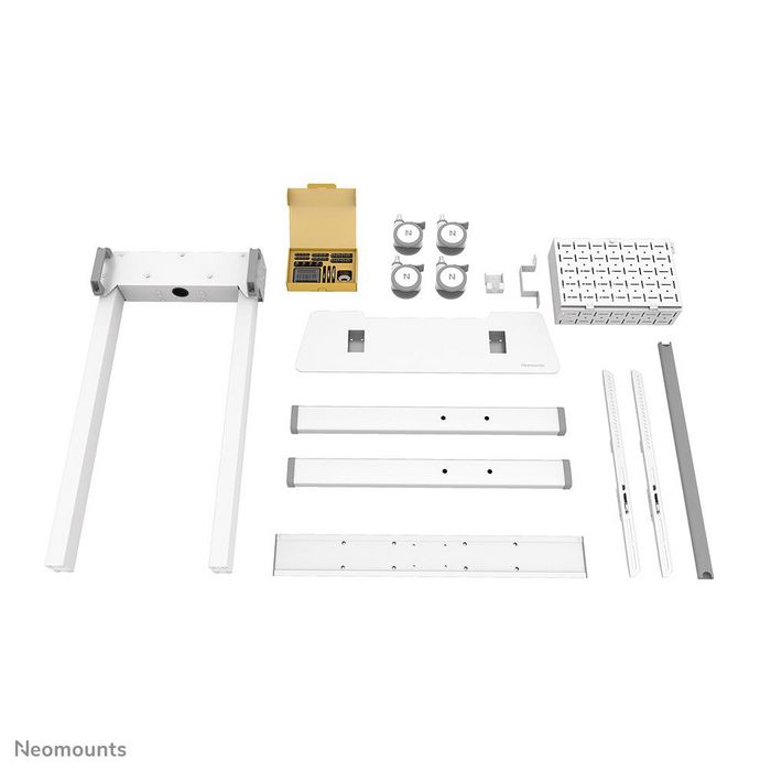 Neomounts FL55-875WH1, Mobile Motorised Display Trolley, 55-100", Max 110 kg, H:111,3-176,3 cm (35mm/sec), VESA 100x100-800x600, Lockable (excl. lock), TÜV Certified, Video bar kit optionally available - White Neomounts FL55-875WH1, Mobile Motorised Display Trolley, 55-100", Max 110 kg, H:111,3-176,3 cm (35mm/sec), VESA 100x100-800x600, Lockable (excl. lock), TÜV Certified, Video bar kit optionally available - White