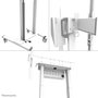 Neomounts FL55-875WH1, Mobile Motorised Display Trolley, 55-100", Max 110 kg, H:111,3-176,3 cm (35mm/sec), VESA 100x100-800x600, Lockable (excl. lock), TÜV Certified, Video bar kit optionally available - White