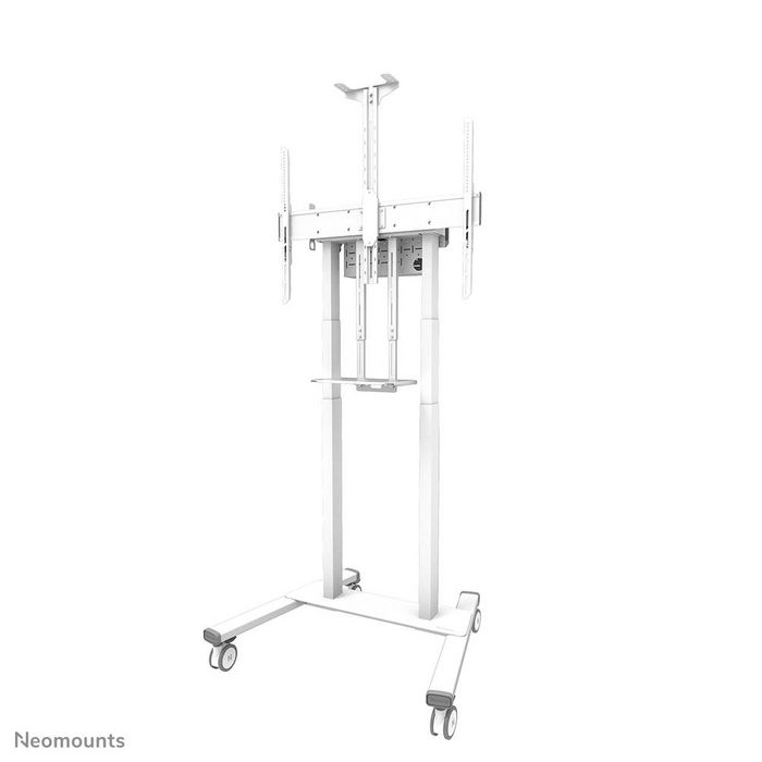 Neomounts FL55-875WH1, Mobile Motorised Display Trolley, 55-100", Max 110 kg, H:111,3-176,3 cm (35mm/sec), VESA 100x100-800x600, Lockable (excl. lock), TÜV Certified, Video bar kit optionally available - White Neomounts FL55-875WH1, Mobile Motorised Display Trolley, 55-100", Max 110 kg, H:111,3-176,3 cm (35mm/sec), VESA 100x100-800x600, Lockable (excl. lock), TÜV Certified, Video bar kit optionally available - White