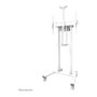 Newstar Neomounts FL55-875WH1 Soporte Móvil Motorizado para Pantallas 55-100 Pulgadas - Blanco