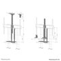Neomounts AFL-875BL1 Kit de barra de vídeo y multimedia Negro