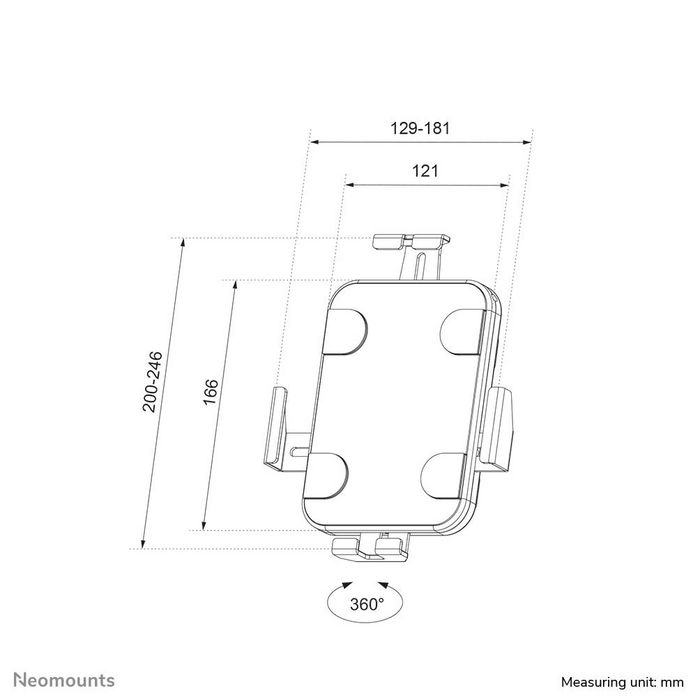 Neomounts Soporte de Pared para Tablet WL15-625WH1, 7.9-11", Rotación 360°, Bloqueable, VESA 100x100, Universal - Blanco Neomounts Soporte de Pared para Tablet WL15-625WH1, 7.9-11", Rotación 360°, Bloqueable, VESA 100x100, Universal - Blanco