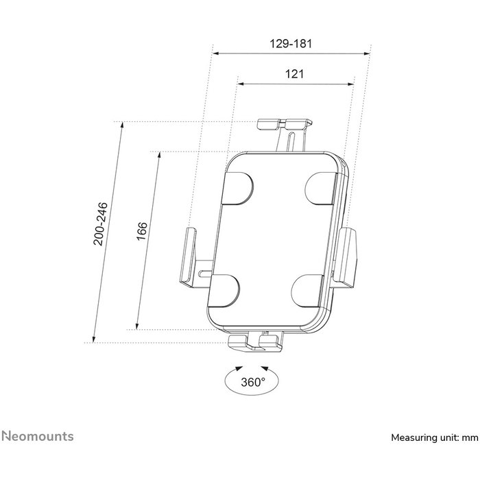Neomounts WL15-625WH1 Soporte de Pared para Tabletas 7,9-11'' Blanco