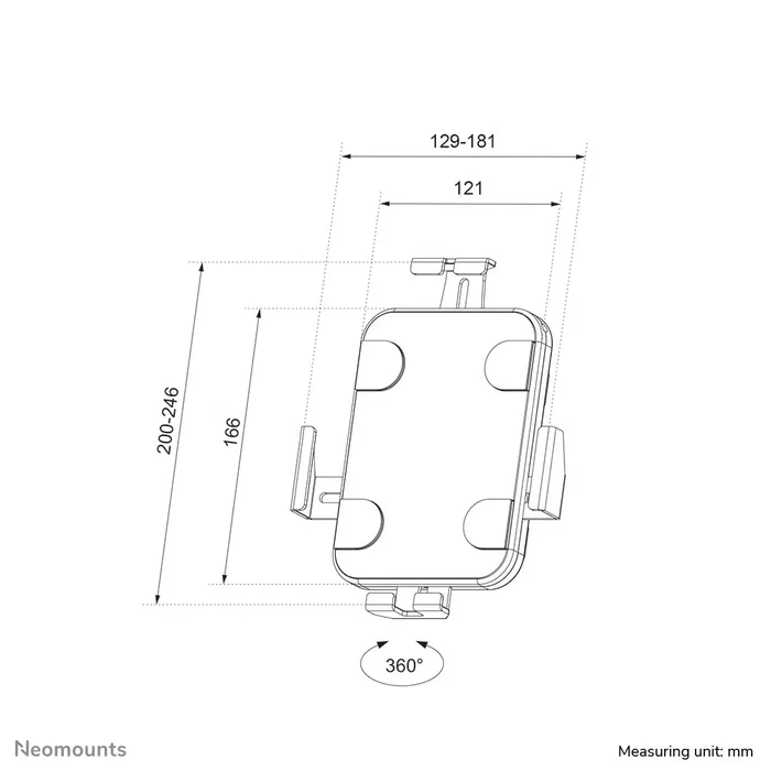 Neomounts WL15-625WH1 Soporte de Pared para Tablet de 7,9-11 pulg, Blanco