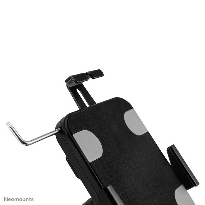 Neomounts DS15-625BL1 Soporte de Escritorio para Tablet, 7.9-11", Inclinable 130° y Giratorio 360°, Bloqueable, Fijación por Pernos, Universal, Negro