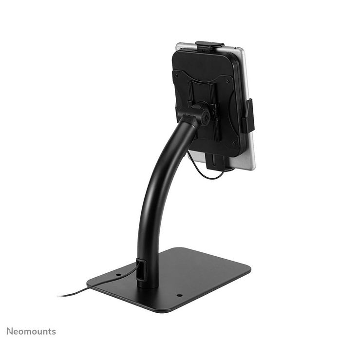 Neomounts DS15-625BL1 Soporte de Escritorio para Tablet, 7.9-11", Inclinable 130° y Giratorio 360°, Bloqueable, Fijación por Pernos, Universal, Negro
