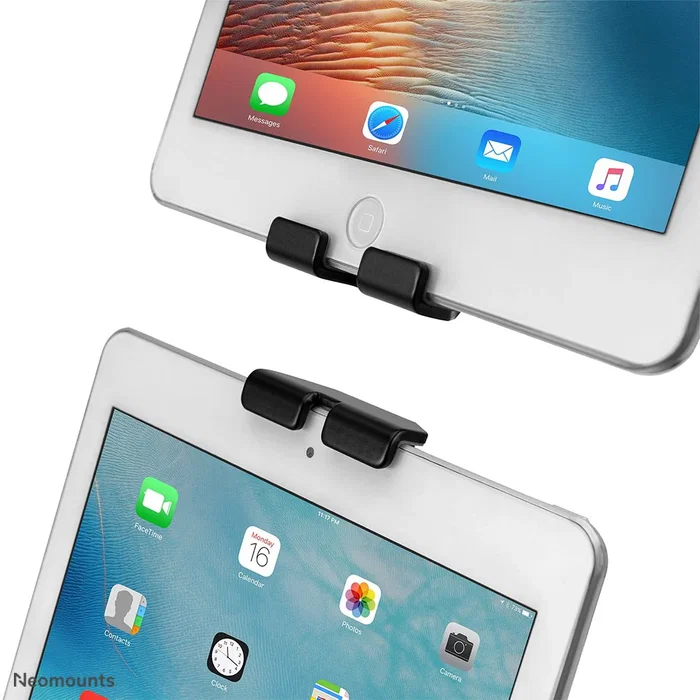 Neomounts Soporte de Suelo para Tableta Ajustable FL15-625BL1 - Giro 360°, Inclinación, para Pantallas de 7.9" a 11", Gestión de Cables, Negro