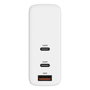 Targus HyperJuice HJG140WW Cargador GaN 140W Blanco Universal, Corriente Alterna, 2 Puertos USB-C, 2m Cable