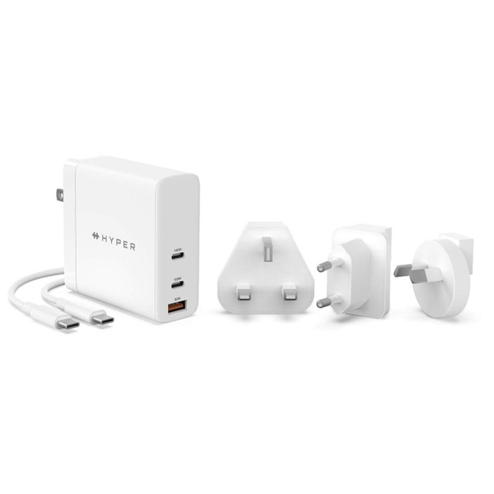 Hyper Hyperjuice HJG140WW Cargador GaN 140 W Blanco Hyper Hyperjuice HJG140WW Cargador GaN 140 W Blanco