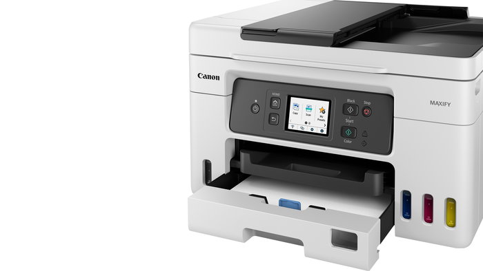 Canon GX4050 Impresora Multifunción 4 en 1 de Inyección de Tinta a Color con Wi-Fi, Ethernet, Depósitos de Tinta Recargables, ADF, Pantalla Táctil, Fax - Maxify GX4050