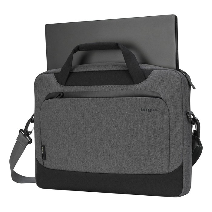 Targus Cypress EcoSmart Maletín para Portátil 14 Pulgadas (35.6 cm), Bolsillo Frontal, Tirante para Hombro, Gris, 600 g, 380 mm * 325 mm * 40 mm