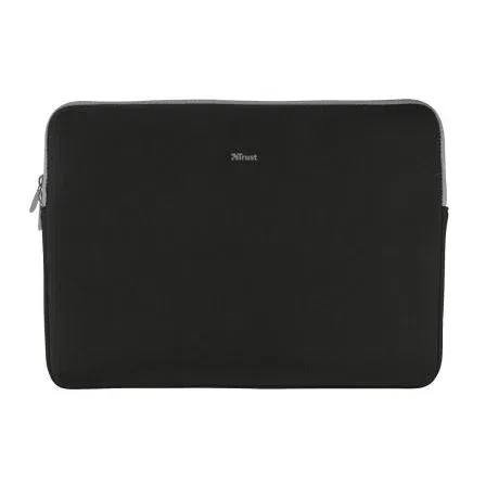 Trust Funda Primo Soft Sleeve para Portátiles hasta 13.3" Negra, Funda Protectora Neopreno Antigolpes, 21251