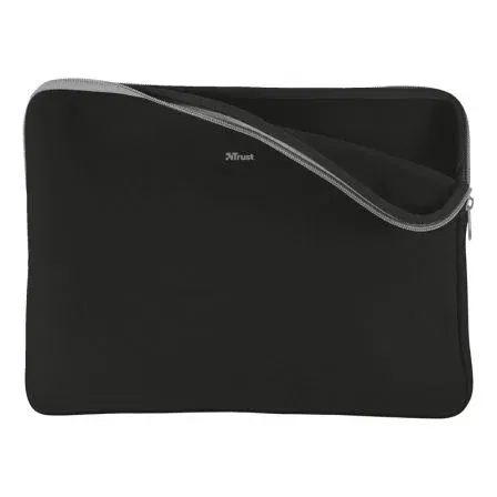 Trust Funda Primo Soft Sleeve para Portátiles hasta 13.3" Negra, Funda Protectora Neopreno Antigolpes, 21251