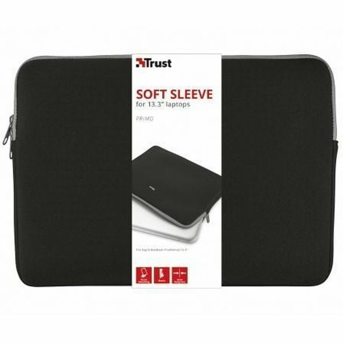 Trust Funda Primo Soft Sleeve para Portátiles hasta 13.3 pulg. Negra Trust Funda Primo Soft Sleeve para Portátiles hasta 13.3 pulg. Negra