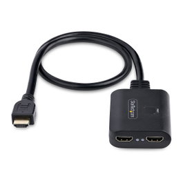 Startech Divisor HDMI 2.0 de 2 Puertos 4K a 60Hz, Splitter HDMI con Cable de 50cm