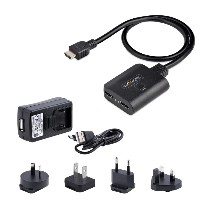 StarTech Divisor HDMI de 2 Puertos 4K 60Hz HDMI 2.0