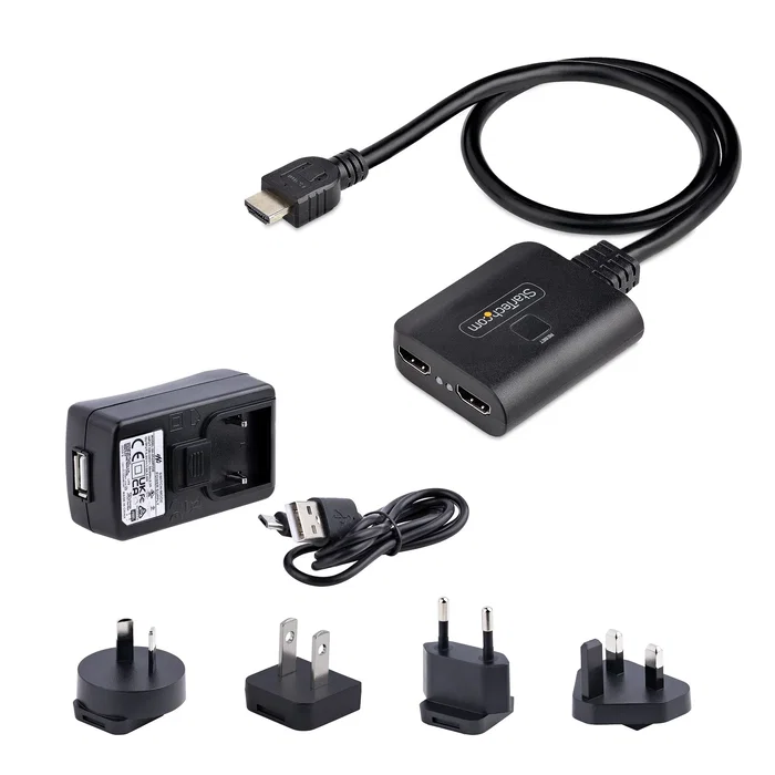 Cable HDMI Startech HDMI-SPLITTER-4K60UP Negro
