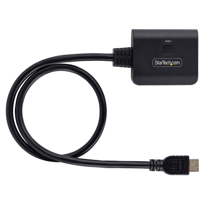 StarTech Divisor HDMI de 2 puertos 4K60 con cable de 50 cm