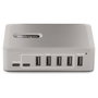 StarTech.com Hub Concentrador USB-C de 10 Puertos USB 3.2 Gen 2 - 8x USB-A / 2x USB-C con Fuente 65W, 10 Gbps, Certificación USB-IF, 1 m Cable, Gris
