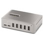 StarTech.com Hub Concentrador USB-C de 10 Puertos USB 3.2 Gen 2 - 8x USB-A / 2x USB-C con Fuente 65W, 10 Gbps, Certificación USB-IF, 1 m Cable, Gris