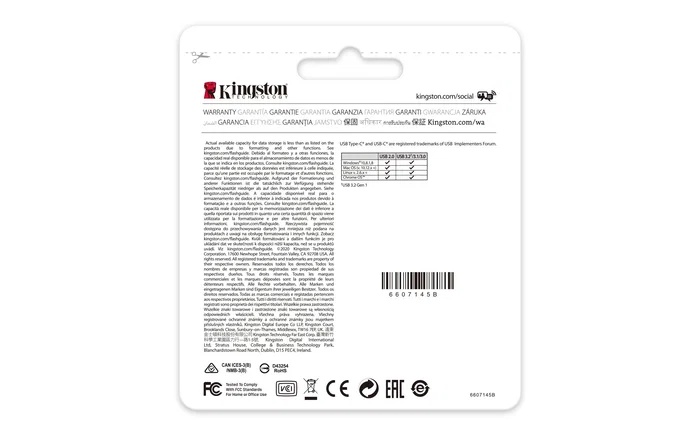 Kingston DataTraveler 70 256 GB USB Tipo C Negro Kingston DataTraveler 70 256 GB USB Tipo C Negro