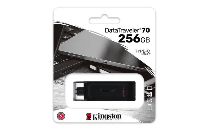 Kingston DataTraveler 70 256 GB USB Tipo C Negro Kingston DataTraveler 70 256 GB USB Tipo C Negro