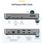Startech USB-C Triple Monitor Docking Station - HDMI/DP Triple 4K Dock - 5x USB Hub - GbE - 100W PD Universal