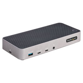 Startech USB-C Triple Monitor Docking Station - HDMI/DP Triple 4K Dock - 5x USB Hub - GbE - 100W PD Universal