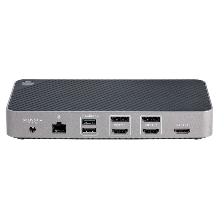 Startech USB-C Triple Monitor Docking Station - HDMI/DP Triple 4K Dock - 5x USB Hub - GbE - 100W PD Universal