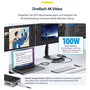 Startech USB-C Triple Monitor Docking Station - HDMI/DP Triple 4K Dock - 5x USB Hub - GbE - 100W PD Universal