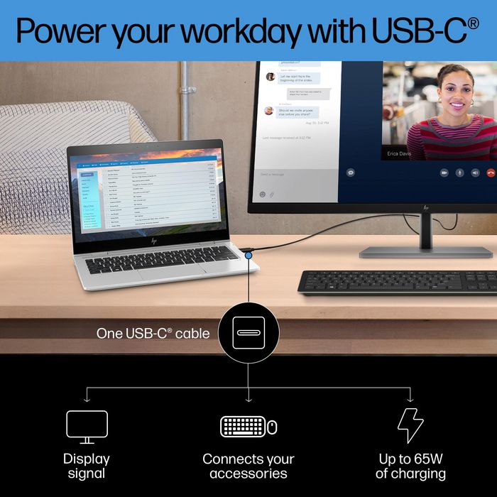 HP E32k G5 Monitor 4K USB-C de 31.5 pulgadas