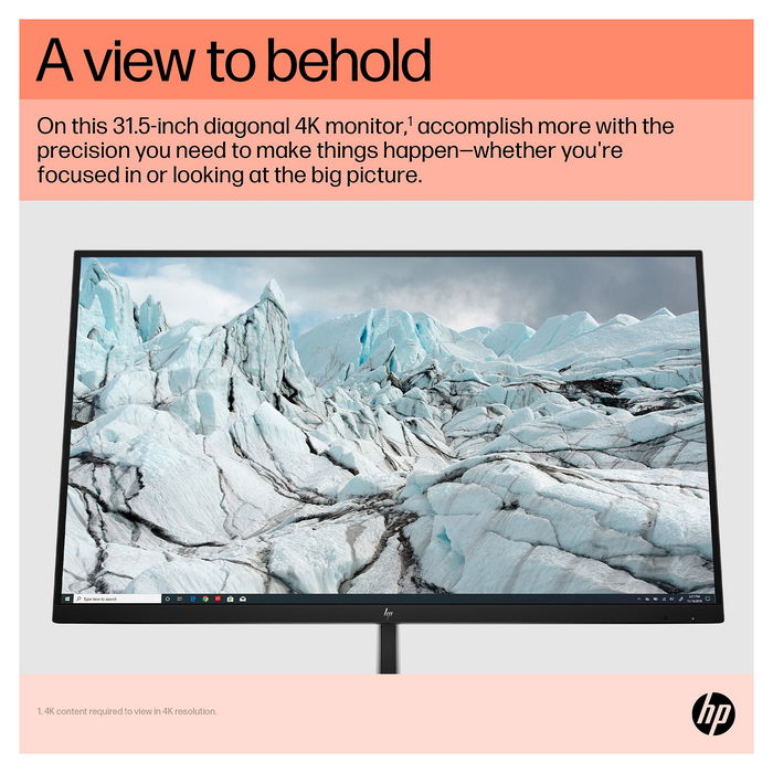 HP Monitor de 23.8 pulgadas LED HD (1920 x 1080) Silver/Black, 6N4D6AA / 6N4D6AA#ABB