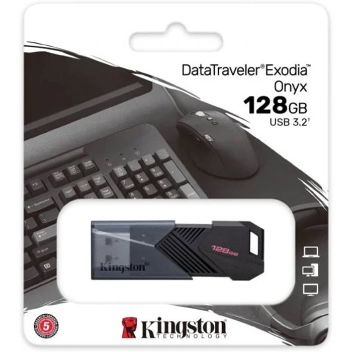Kingston DataTraveler Exodia Onyx 128 GB USB 3.2 Gen 1 Negro