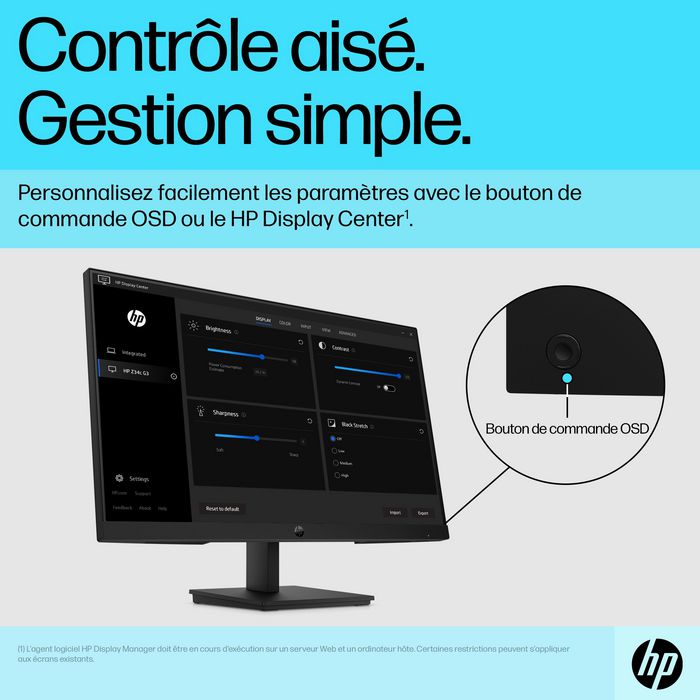 HP Monitor P24v G5 FHD 23.8 pulgadas para Productividad Diaria