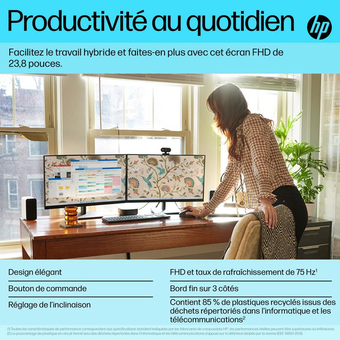 HP Monitor P24v G5 FHD 23.8 pulgadas para Productividad Diaria