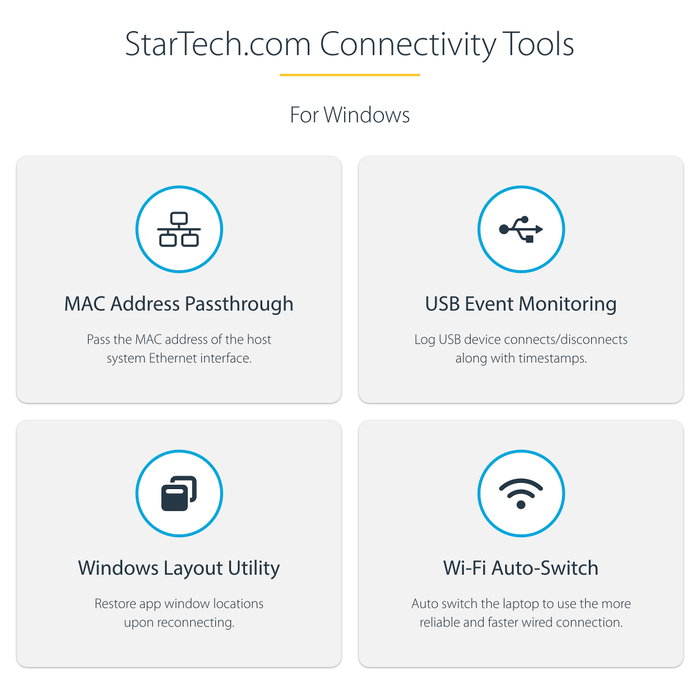 Startech Docking Station USB-C con HDMI 4K 60Hz, VGA, 3 Puertos USB, Power Delivery 100W y Cable USB Tipo C de 30cm