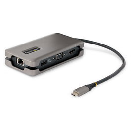 Startech Docking Station USB-C con HDMI 4K 60Hz, VGA, 3 Puertos USB, Power Delivery 100W y Cable USB Tipo C de 30cm