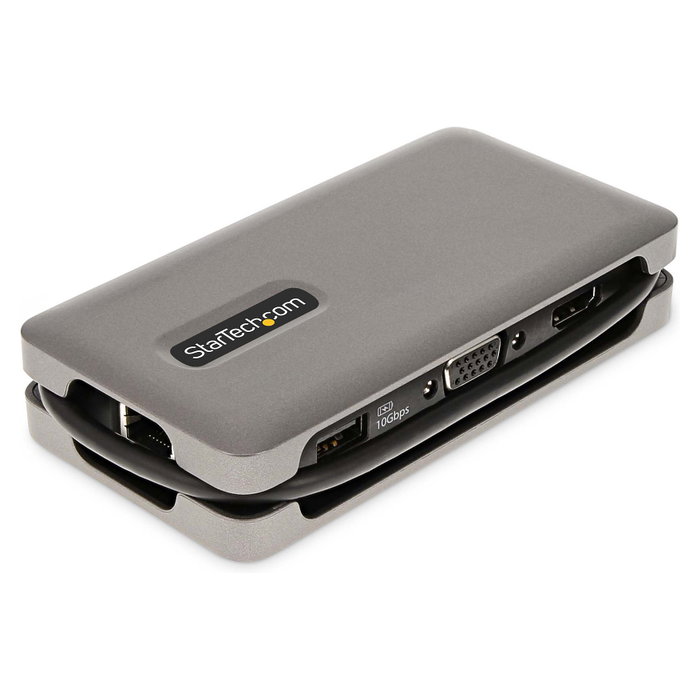 Startech Docking Station USB-C con HDMI 4K 60Hz, VGA, 3 Puertos USB, Power Delivery 100W y Cable USB Tipo C de 30cm