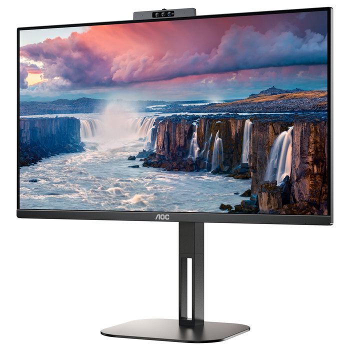 AOC 24V5CW/BK Monitor Profesional 23,8 pulg. Full HD IPS con Webcam Windows Hello y USB-C