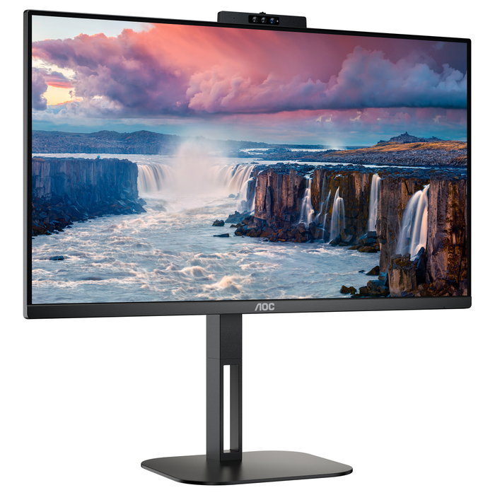 AOC 24V5CW/BK Monitor Profesional 23,8 pulg. Full HD IPS con Webcam Windows Hello y USB-C
